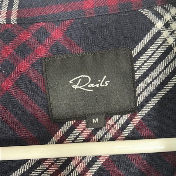 Rails Plaid Button-Up Shirt Medium - Picture 2 of 5